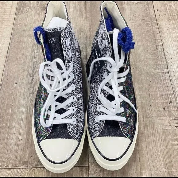 Converse x JW Anderson Glitter Chuck Taylor Sneakers Mens Sz 9 - Picture 2 of 5